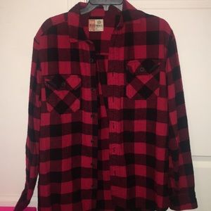 Men’s small ruff hewn flannel